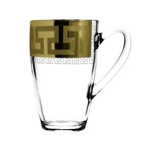 ГУСЬ ХРУСТАЛЬНЫЙ Набор кружек 2шт./250 мл. Греческий узор GE03-5393