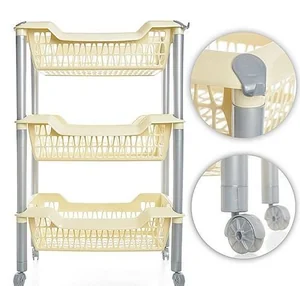 МАРТИКА Этажерка 3 секции Джета слоновая кость С 735 СЛК