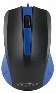 OKLICK Мышь 225M черный/синий оптическая USB 288233