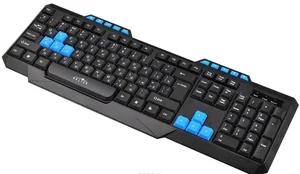 OKLICK Клавиатура 750G FROST WAR черный/черный USB Multimedia Gamer 337452