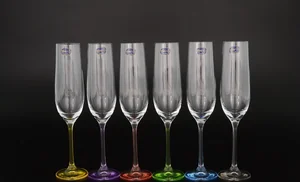 BOHEMIA Набор бокалов для шампанского Aрлекино 190 мл. (6 шт.) B40729/190S10301A-D4639