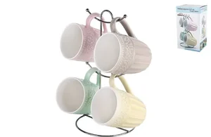 КОРАЛЛ Набор кружек 4пр. Элегия RX-N17391