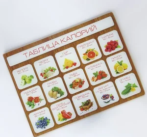 Alparaisa Доска разделочная 30х40 см Таблица калорий RD0062/1-ST