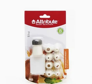 ATTRIBUTE Кондитерский шприц  Viva White AGV 176