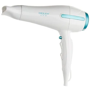 DELTA Фен 2400W LUX DL 0441 белый с бирюзовым