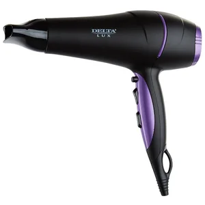 DELTA Фен 2400W LUX DL 0442 черный с фиолетовым