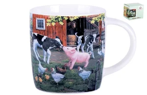КОРАЛЛ Кружка 380 мл. На ферме  GJ003-1KCB