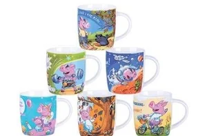 КОРАЛЛ Кружка 380 мл. Свинки-юмор GJ 003-6U