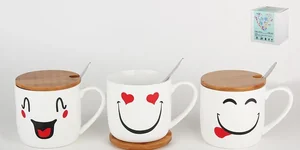 КОРАЛЛ Кружка для заваривания 370 мл. Смайл 2619