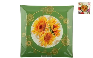 КОРАЛЛ Блюдо для торта 30 см. Подсолнух S3112-Q095T