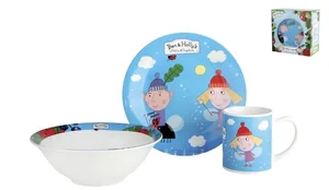 КОРАЛЛ Набор посуды д/завтрака 3 пр.  Бен и Холли 1  TSET3B H1
