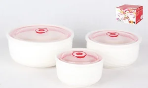 КОРАЛЛ Набор салатников 3пр.  Снежная королева  3279