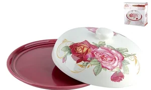 КОРАЛЛ Блюдо для блинов Красная роза HC604R-K59