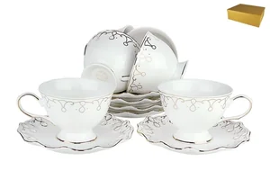 КОРАЛЛ Набор чайный 12 пр.  Клеопатра  6Y-BLX-B