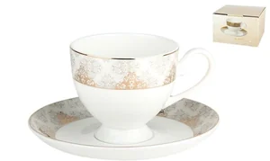 КОРАЛЛ Набор чайный 2 пр.  Вензель  SX- 0055