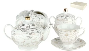 КОРАЛЛ Набор чайный 14 пр.  Золотое кружево  VZLC2-14