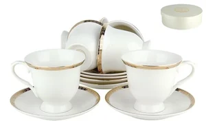 КОРАЛЛ Набор чайный 12 пр.  Золотой лед  VZLC8