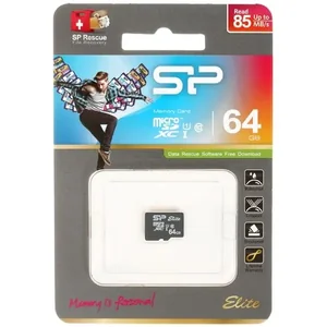 Silicon Флеш карта microSDXC 64Gb Class10 SP064GBSTXBU1V10-SP