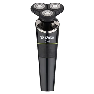 DELTA Бритва электрическая DL-0728 черная: LED дисплей, USB зарядка 5 Вт