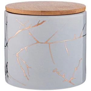 Lefard Банка Для Сыпучих Продуктов Коллекция Золотой Мрамор 530мл 10,5*10 См. 155-710