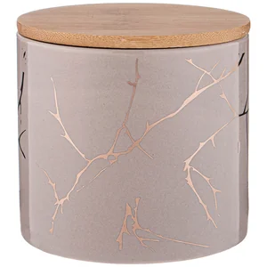 Lefard Банка Для Сыпучих Продуктов Коллекция Золотой Мрамор 580мл 10,5*10 См. 155-704