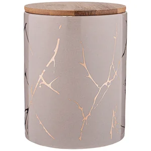 Lefard Банка Для Сыпучих Продуктов Коллекция Золотой Мрамор 740мл 10,5*13,7 См. 155-705