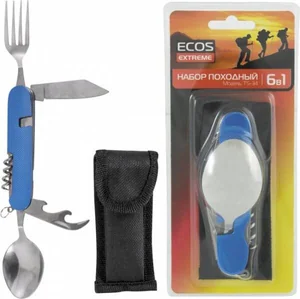 Mallony Набор походный 6 в 1 ECOS TS-34 синий. 325134-SK