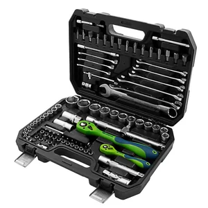 Сибртех Набор инструментов 82 предмета, CrV, 1/2", 1/4" 13514