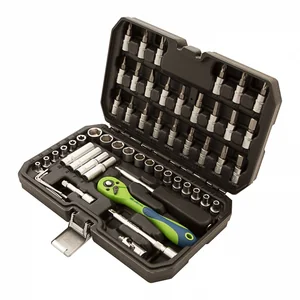 Сибртех Набор инструментов 56 предметов, CrV, 1/4" 13525