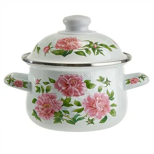 METALLONI Кастрюля 1,5 л, EM-1500 "Пионы"