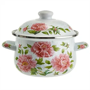 METALLONI Кастрюля 2 л, EM-1501 "Пионы"