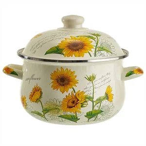 METALLONI Кастрюля 2,8 л, EM-1510 "Подсолнухи"