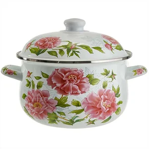 METALLONI Кастрюля 3,6 л, EM-1503 "Пионы"