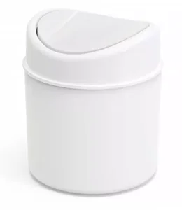 ПОЛИМЕРБЫТ Конт.1л BREEZE БЕЛЫЙ для мусора с плавающей крышкой 39015