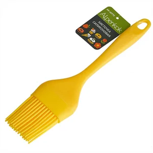 ALPENKOK Кисточка силиконовая 22×4 см AK-6077S желтый