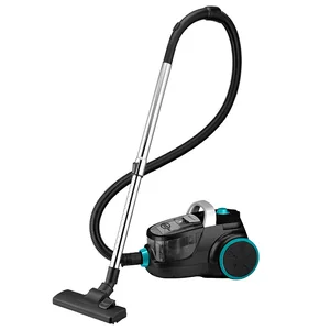 DELTA Пылесос без мешка DL-0836 черный с бирюзовым