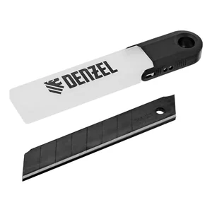 Denzel Лезвия, 18 мм, сталь SK4 - 0,5 мм, супер острые, 5 штук 79306