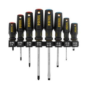 Denzel Набор отверток 8 шт., PH+SL, S2, 3к рукоятка 122137