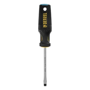 Denzel Отвертка, SL6x100 мм, S2, 3к рукоятка 121987