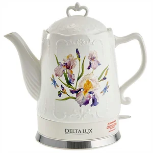 DELTA Чайник электрический 1,5 л DE-1012 "Ирисы"