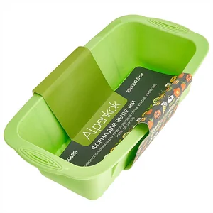 ALPENKOK Форма для выпечки хлеба и кексов 25×12×7,5 см AK-6068S цвет салатовый