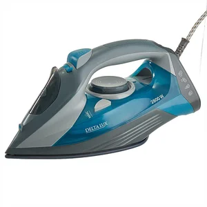 DELTA LUX Утюг электрический DE-3002 серый с бирюзовым
