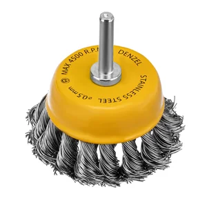 Denzel Щетка для дрели, 65 мм 744643