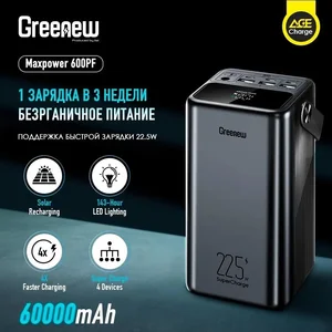 Itel Мобильный аккумулятор 600PF 60000mAh