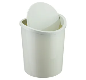 М-ПЛАСТИКА Контейнер для мусора 1,6л БЕЛЫЙ РОТАНГ М 2490