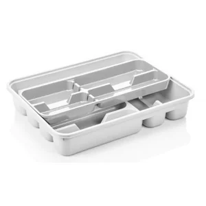 DD STYLE Лоток для столовых приборов на 10 секц белый 14004