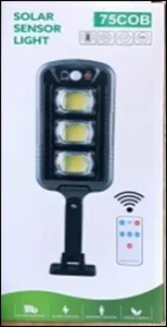 Фонарь уличный на солнечной батарее и датчиком движения 14924-75COB
