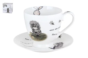 КОРАЛЛ Пара чайная 440мл Ежик в тумане NB209CS-B