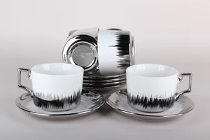 КОРАЛЛ Набор чайный 6 пр "Silver line" 6339