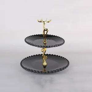 КОРАЛЛ Фруктовница 20х25см. черная ZD12112B